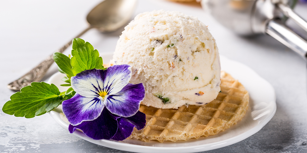 5 Edible Flowers for Fabulous Dishes pansy ice cream