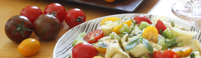 Tomatoes served with pasta | Salisbury Greenhouse - St. Albert, Sherwood Park