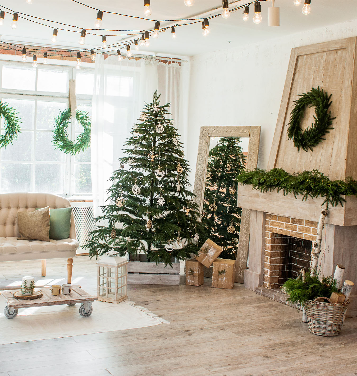 Craft DIY Balsam Fir Pine Cedar Big Box of Fresh Mixed Christmas Evergreens 
