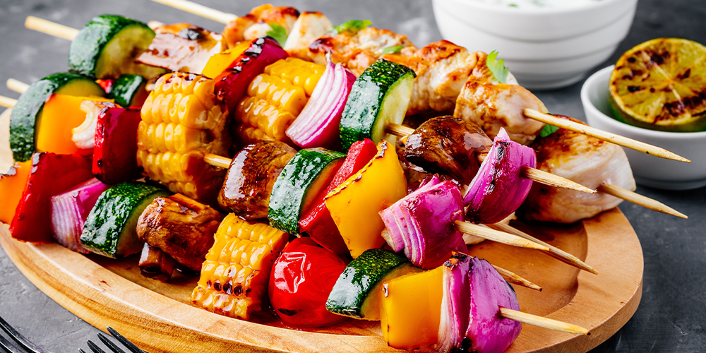 Homegrown Grilling The Best Summer Vegetables for Canada Day main vegetable skewers