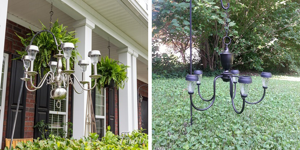 How To Make Diy Solar Lights For Your, Outdoor Solar Chandelier