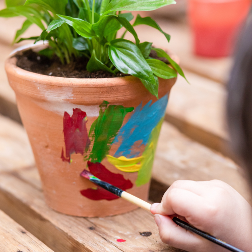 Salisbury Greenhouse-Sherwood Park-Alberta- April workshops 2026-kids painted planter