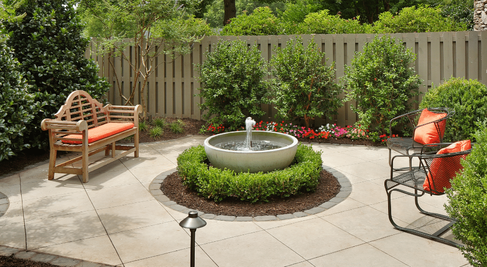 Salisbury Greenhouse-Sherwood Park-Alberta- Backyard Water Feature Ideas-small space fountain