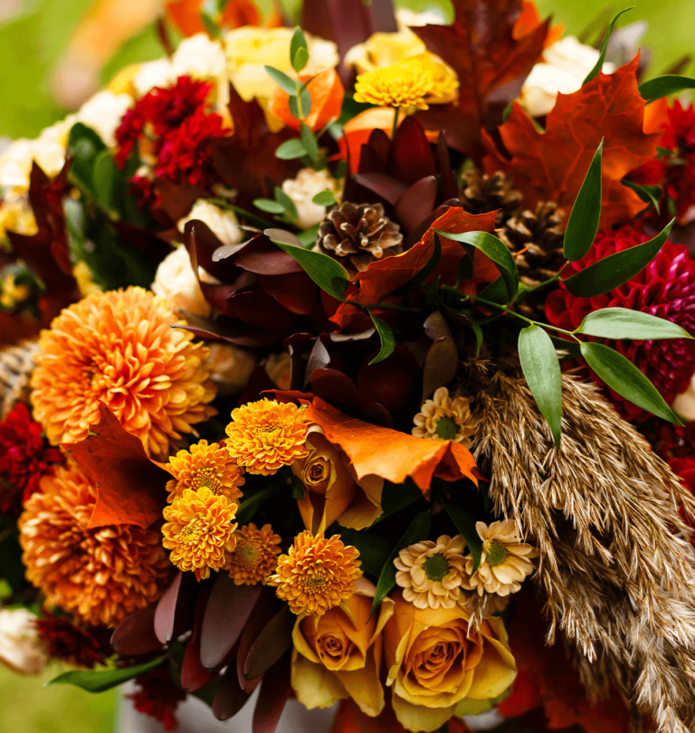 Salisbury at Enjoy Floral Studio bouquet of fall flowers