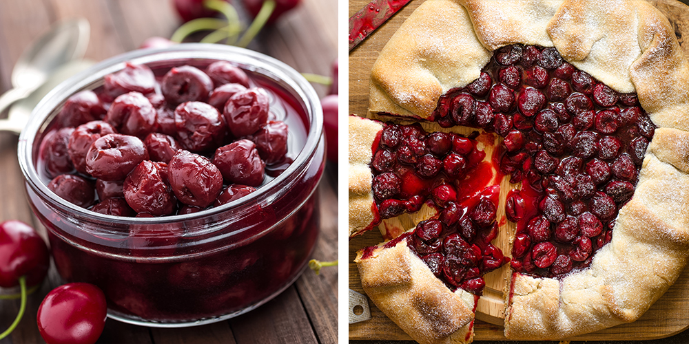 what to do with sour cherries syrup galette
