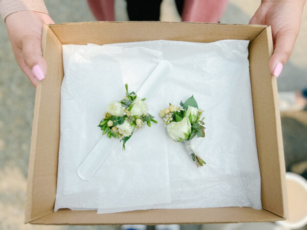 Back to Basics Corsage and Boutonniere | Salisbury Floral Studio - St. Albert