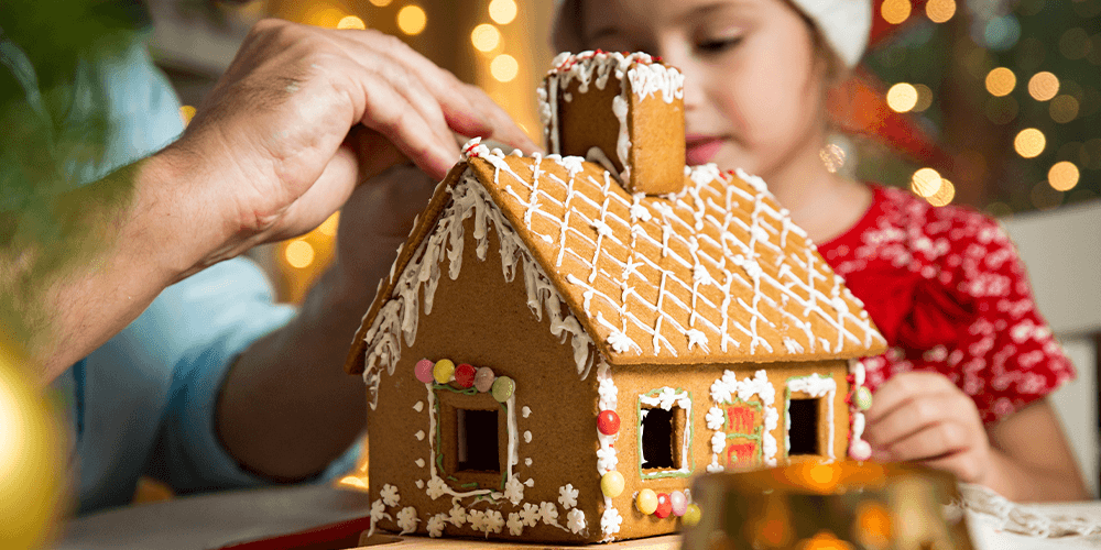 -gingerbread house family game Salisbury greenhouse