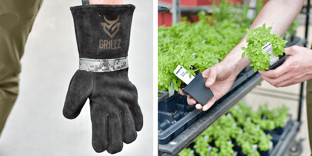 grilling gifts gloves and herbs