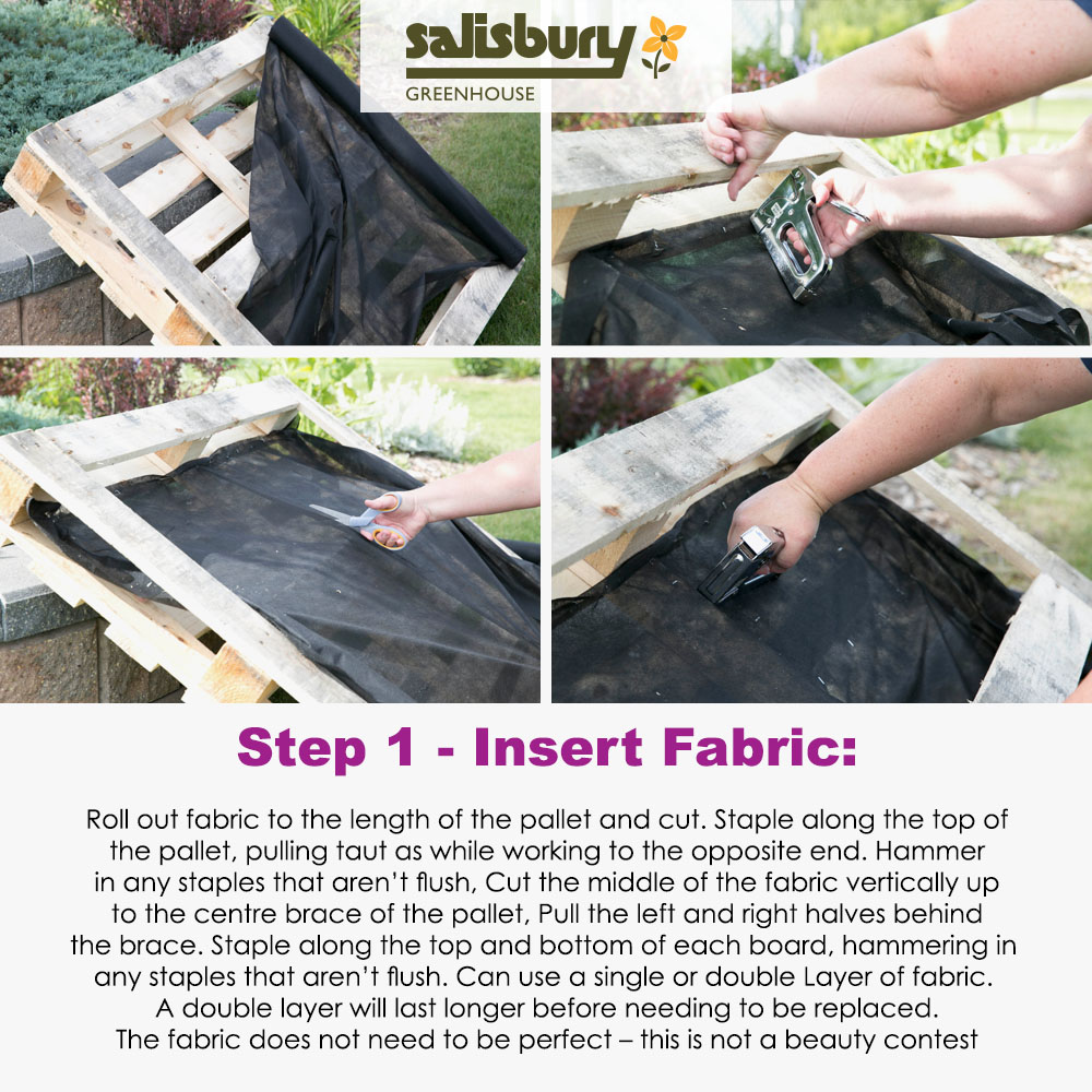 Instructions for building a pallet garden | Salisbury Greenhouse - St. Albert, Sherwood Park