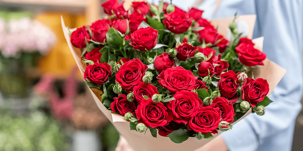 -red rose bouquet salisbury floral studio