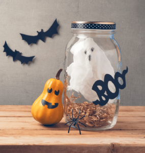 salisbury greenhouse halloween craft in a jar