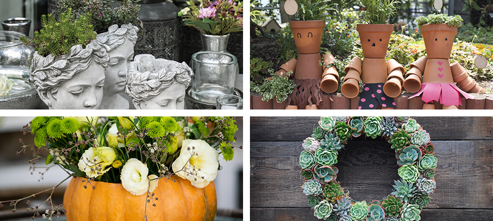 weirdest-gardening-trends-head-planter-pumpkin-jack-o-planter-succulent-wreath
