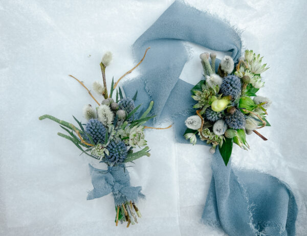 Woodsy Boutonniere and corsage | Salisbury Floral Studio - St. Albert
